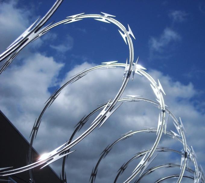 Electro Galvanized1.5mmx1.5mm Malla de alambre de navaja soldada con diamante 4