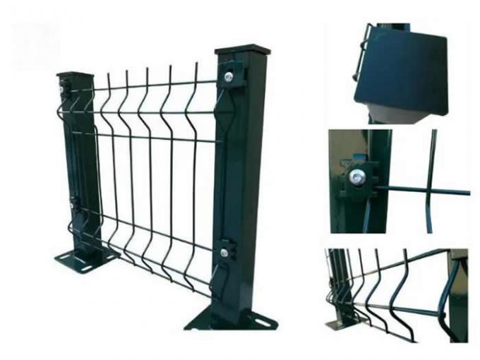 3D curvó a Mesh Fence se hace del alambre de acero con poco carbono de alta calidad…