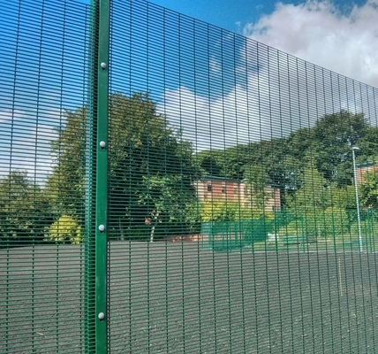 heavy gauge small hole welded wire mesh fence for Anti climb security fence 358 fence