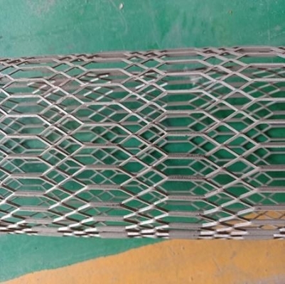 0.5mm To 8mm Grecian Expanding Stretched Metal Mesh Roll  expanded metal diamond mesh