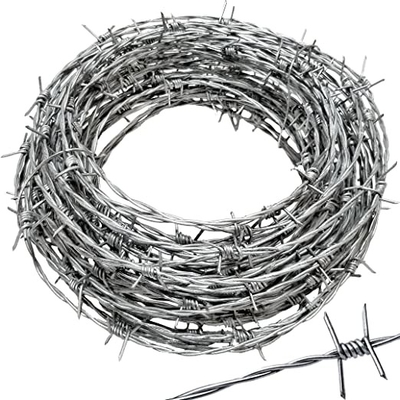 16G galvanized wire barbed fencing 100m, 250m 500m 1.6mm barbed wire fence price per roll