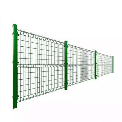 ISO9001 3d Curved Wire Mesh Fence 4ft Easily Assembly Rust Resistance