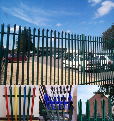 Low Prices galvanized steel fence price post brackets palisade fence