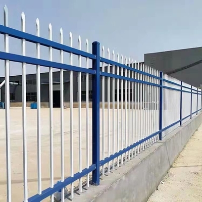 Wholesale 6ftx8ft garden black metal fences Wrought Iron Fence