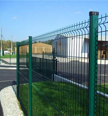 3D Curvy  hot dipped PVC coated welded wire mesh fence triangle 3D fence