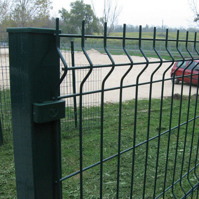High Quality 6x6 concrete reinforcing 3d curvy pvc coated welded wire mesh panel fencing