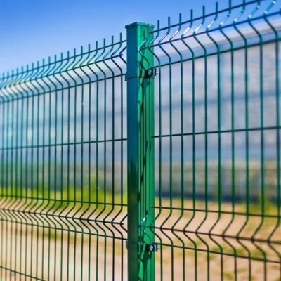 Outdoor hot dipped galvanized 3D Curved Welded Wire Mesh Garden Curvy Fence