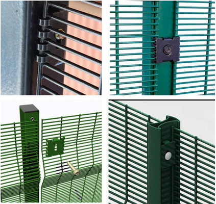heavy gauge  Anti climb welded  security fence 358 wire mesh fence