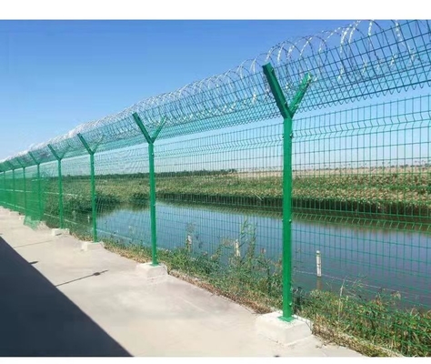 Airport Fence 3D Wire Mesh Fence Board Decorative Garden Fences