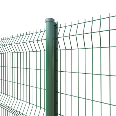 ISO9001 3d Curved Wire Mesh Fence 4ft Easily Assembly Rust Resistance
